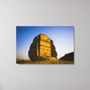 Lienzo Arabia Saudita, sitio de Madain Saleh, antiguo 4