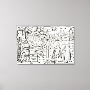 Lienzo Arabian Astrologers, copia de un ilustracion de