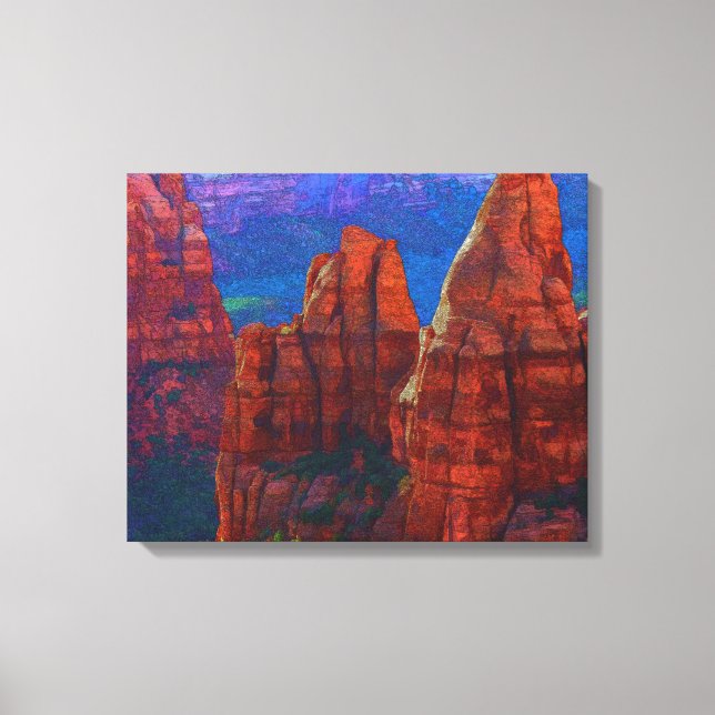 Lienzo Arañas en el Monumento Nacional de Colorado. (Anverso)