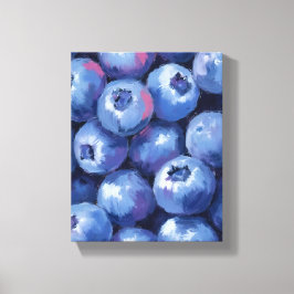 Lienzo Arándanos | Frutas Pintadas a la Acuarela