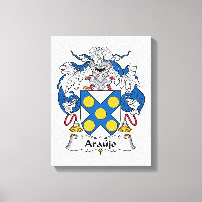 Lienzo Araujo Family Crest (Anverso)