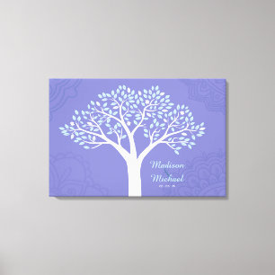 Lienzo ÁRBOL CON ESTRELLAS Rótulo Boda judío