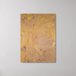 Lienzo Árbol contra fondo amarillo, 1901
