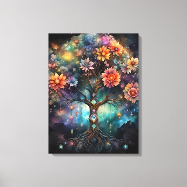 Lienzo Árbol cósmico de vida 45,7 cm x 61 cm (Anverso)