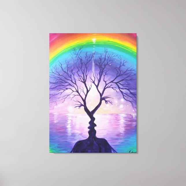 Lienzo Árbol de amor (Anverso)
