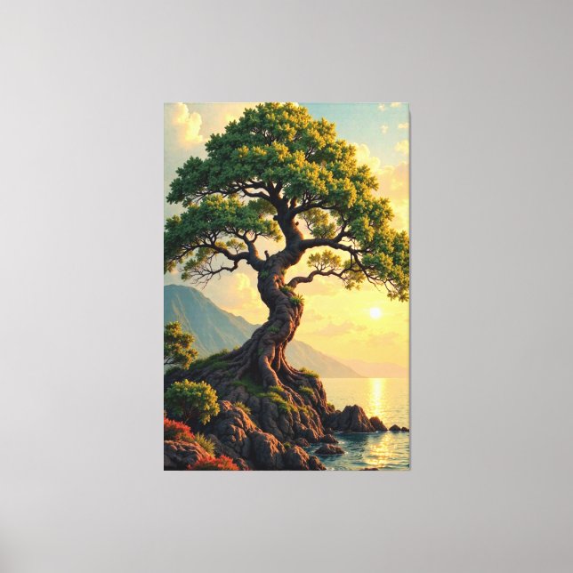Lienzo Árbol de colores (Anverso)