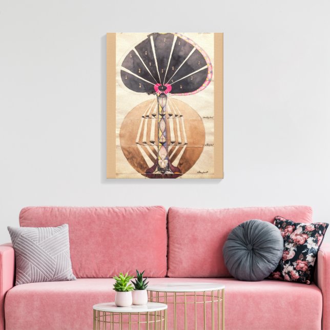 Lienzo Árbol de conocimiento No. 3 | Hilma af Klint | (Insitu (Sala de estar))
