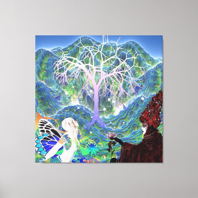 Lienzo Árbol de Estrellas Mágicas (Anverso)
