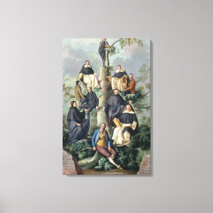 Lienzo Árbol de familia de la familia de Sammartin, 1787