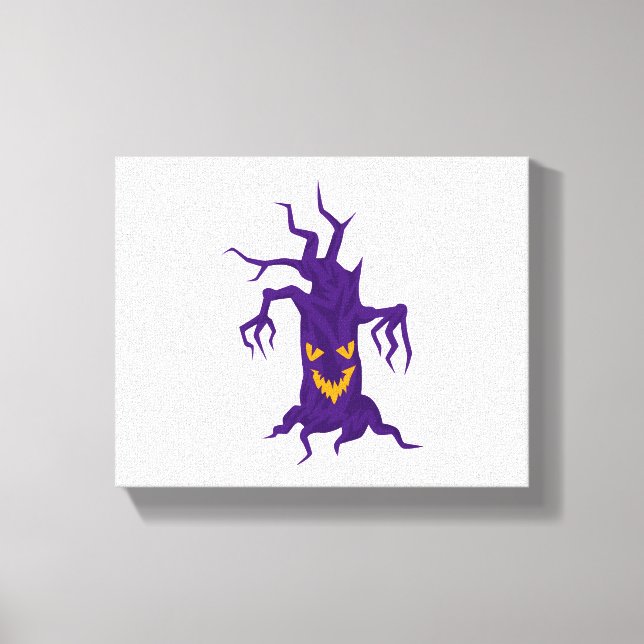 Lienzo Árbol de Halloween (Anverso)