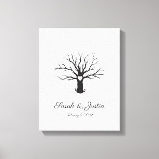 Lienzo Árbol de huella digital personalizado