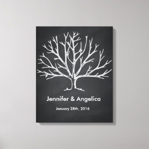 Lienzo Árbol de huellas dactilares del Boda ruso del tabl