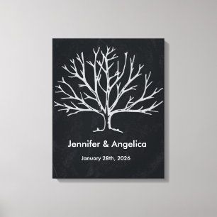 Lienzo Árbol de huellas dactilares del Boda ruso del tabl