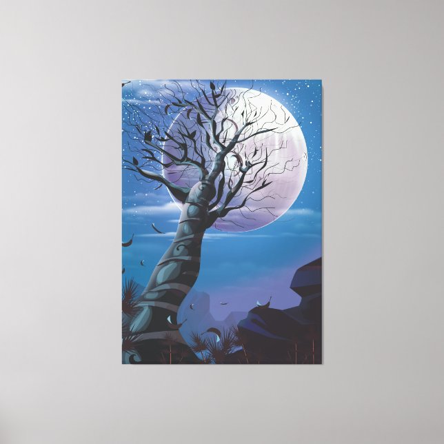Lienzo Árbol de la Luna (Anverso)