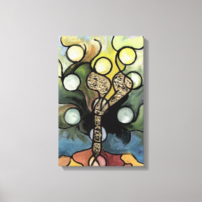 Lienzo Árbol de la vida (Anverso)