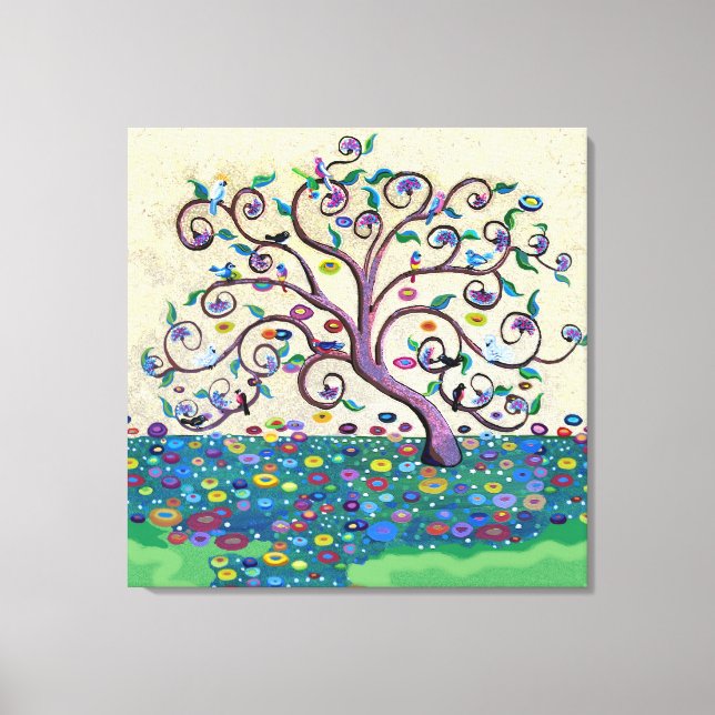 Lienzo Árbol de la vida (Anverso)