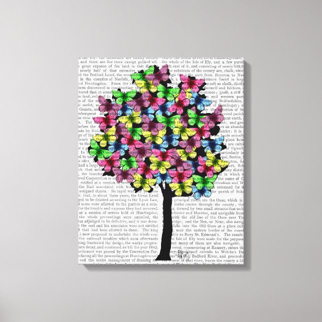 Lienzo Árbol de mariposa (Anverso)