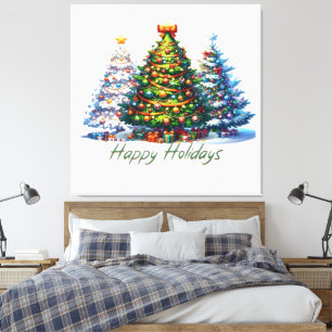Lienzo árbol de Navidad