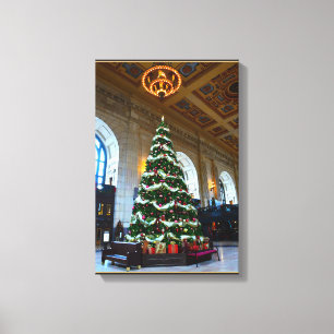 Lienzo Árbol de Navidad de la Estación Union, Kansas City