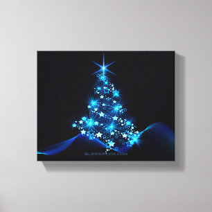 Lienzo Árbol de Navidad estilizado y brillante de Slipper