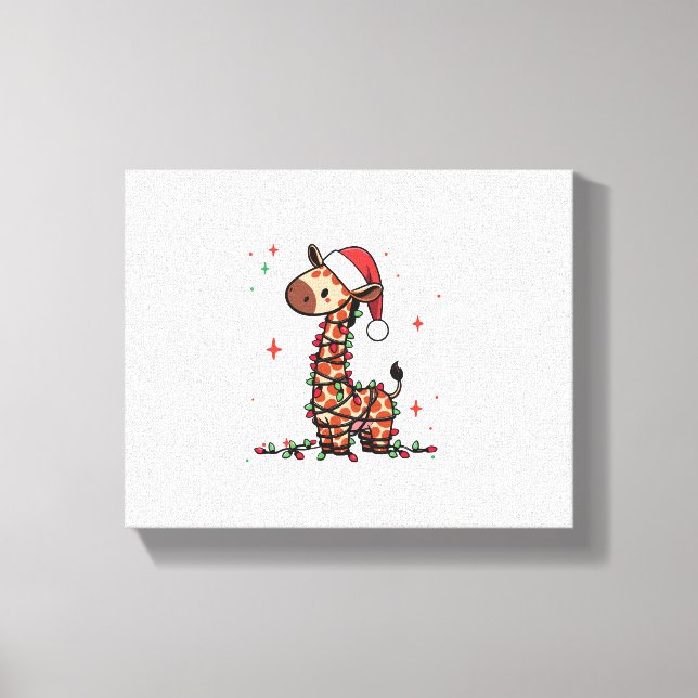 Lienzo Árbol de Navidad Jirafa Jirafa Mujeres y Hombres B (Anverso)