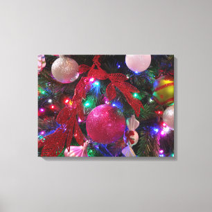 Lienzo Árbol de Navidad multicolor Fiesta Navideña Colori
