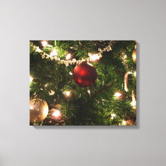 Lienzo Árbol de Navidad que ferio Bonito Verde y Rojo