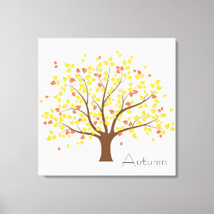Lienzo Árbol de oro de otoño