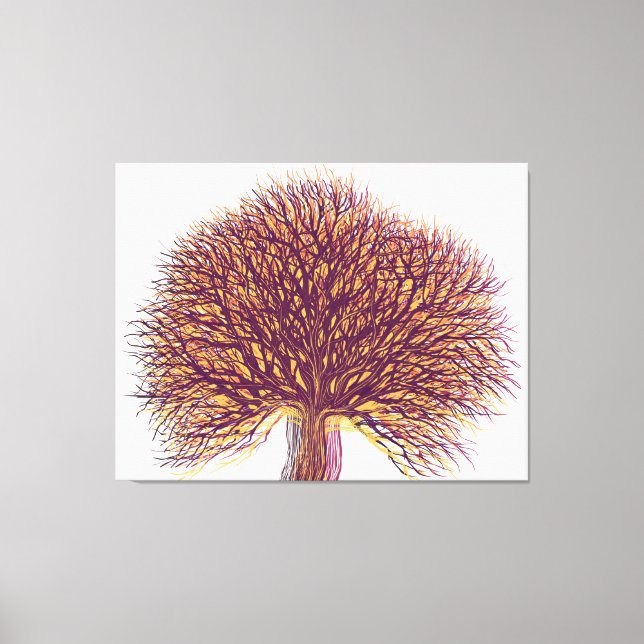 Lienzo Árbol de otoño #2 (Anverso)
