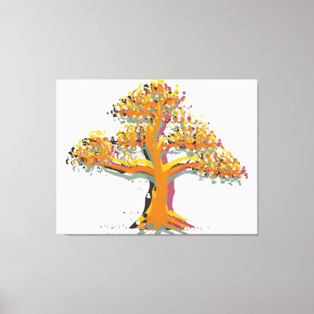 Lienzo Árbol de otoño #2 (Anverso)