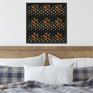 Lienzo Árbol de Otoño Elegante y Estilo de Hoja