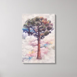 Lienzo Árbol de palma vintage