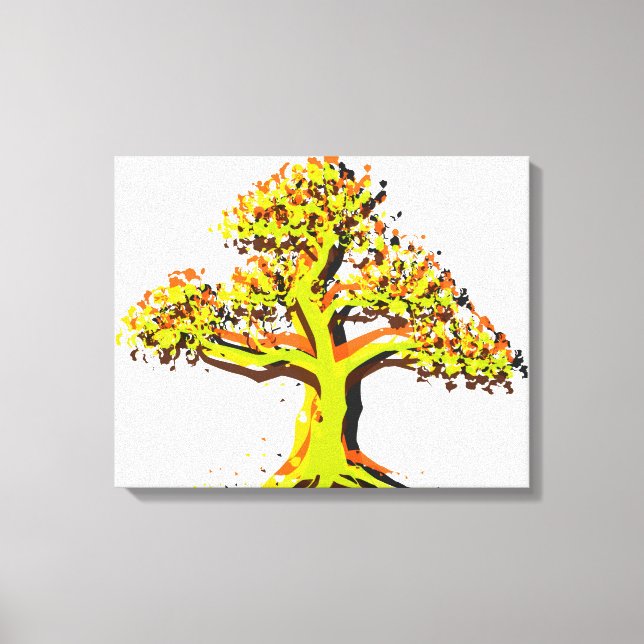 Lienzo Árbol de primavera (Anverso)