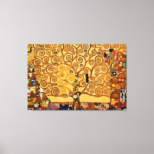 Lienzo Árbol de vida por Gustav Klimt Gran Bella Artes (Anverso)