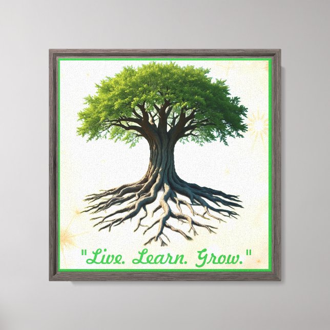 Lienzo "Árbol de vida sagrado" (Anverso)