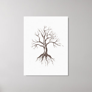 Lienzo Árbol desnudo