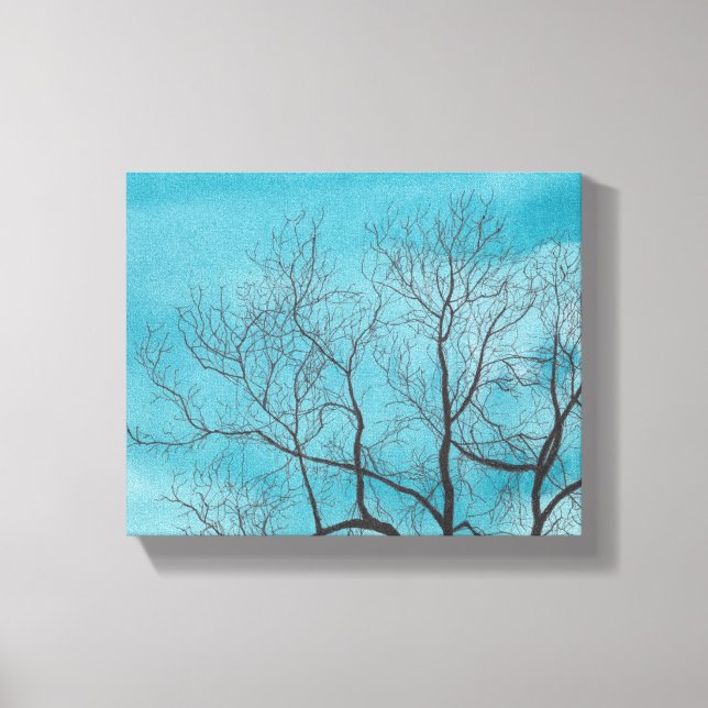 Lienzo Árbol en invierno (Anverso)