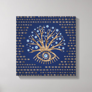 Lienzo Árbol griego del ojo - Mati Mataki - Matiasma