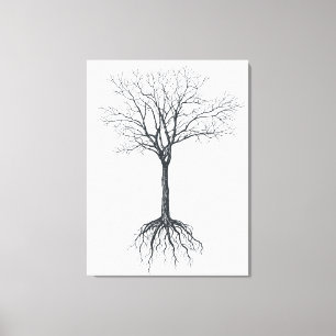 Lienzo Árbol sin hojas
