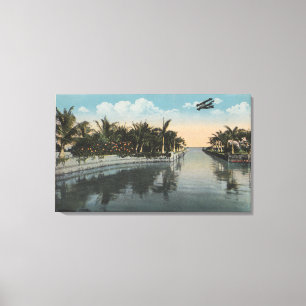 Lienzo Arboleda de Cocoanut, FL - canal del estado de