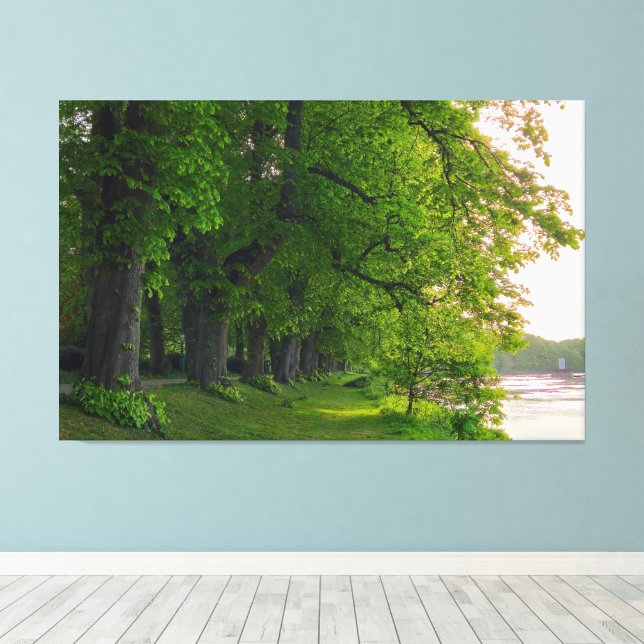 Lienzo Árboles (Insitu (piso de madera))