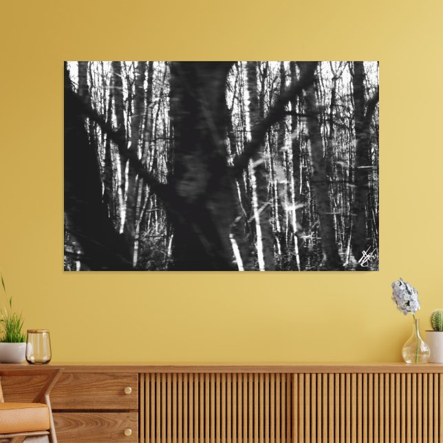 Lienzo Árboles bailables en 525 Isla Whidbey (Insitu (Sala de estar))