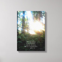 Lienzo Árboles Biblia cristiana contra escritura creacion