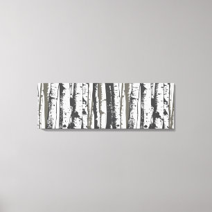 Lienzo árboles de álamos
