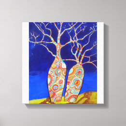 Lienzo Árboles de boab