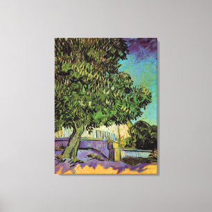 Lienzo Árboles de castaño en flor, Vincent van Gogh.