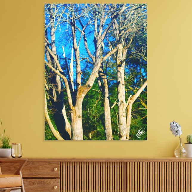 Lienzo Árboles de la isla de los remolinos de Newman Rd # (Insitu (Sala de estar))