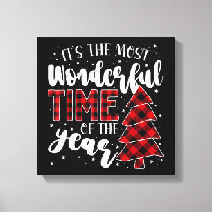 Lienzo Árboles de Navidad Es el momento más maravilloso d