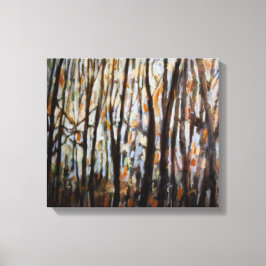 Lienzo Árboles forestales jóvenes