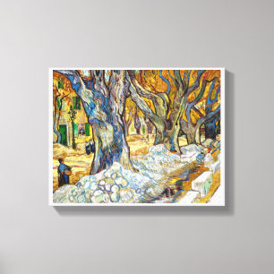 Lienzo Árboles grandes de Vincent Van Gogh